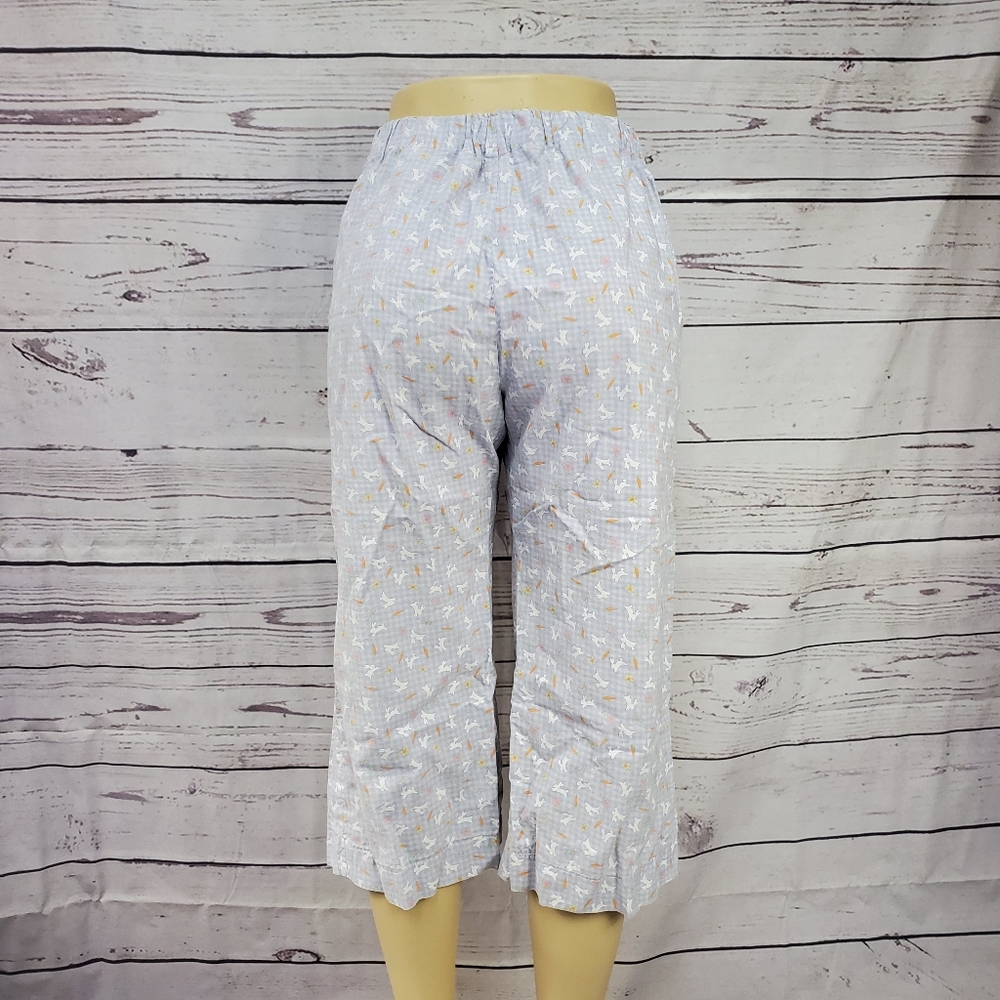 Light Purple Capri Pajama Bottoms Soft Sleepwear Casual Lounge Pants Women - Picture 5 of 5